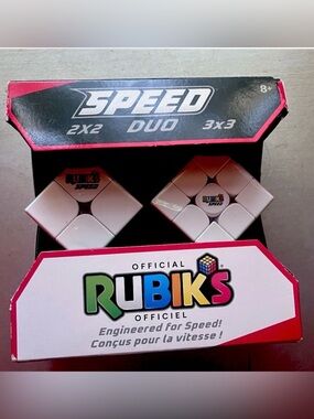 Rubik’s Speed Cube Duo Pack, 3X3 Magnetic Speed Cube & 2X2 Speed Cube 2-Pack